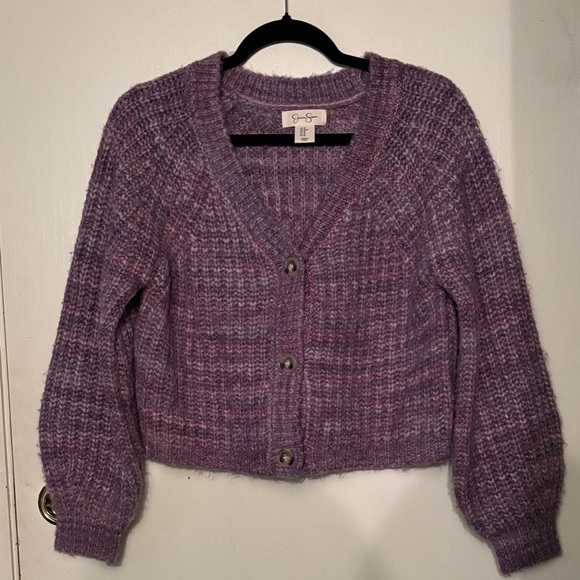 Cardigan Lungo Jessica Simpson Blaise Jacquard Con Tasche - Maglione Caldo Con Scollo A V E Maniche Lunghe - Taglia Standard, Beige - 2